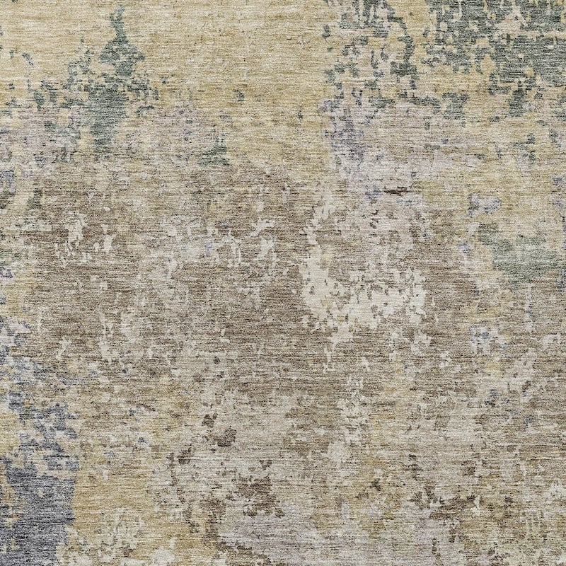 HomeRoots Abstract Transitional Rectangle Outdoor Rug