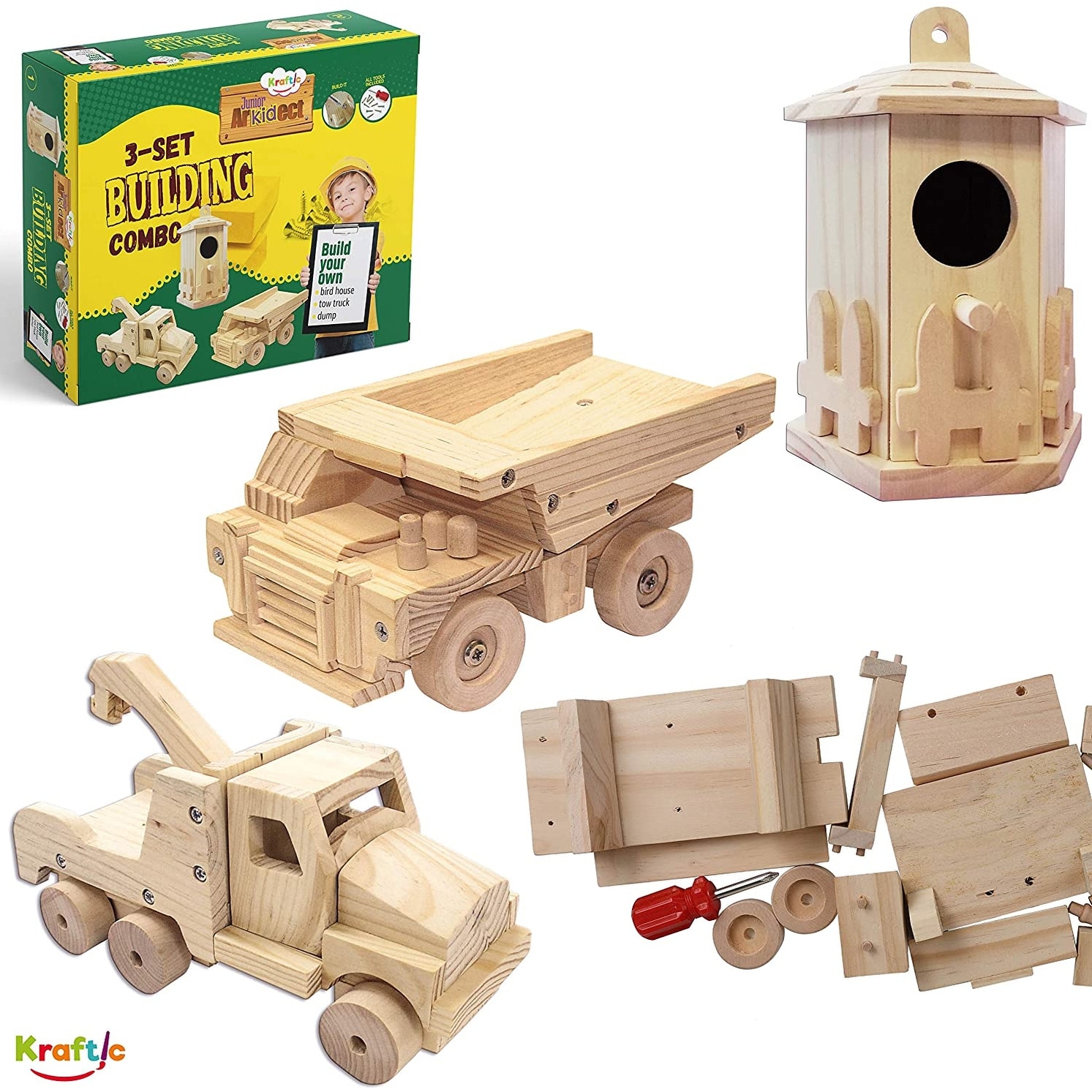kids woodworking set
