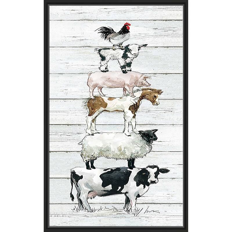 "Farm Stack" Print on Floating Canvas
