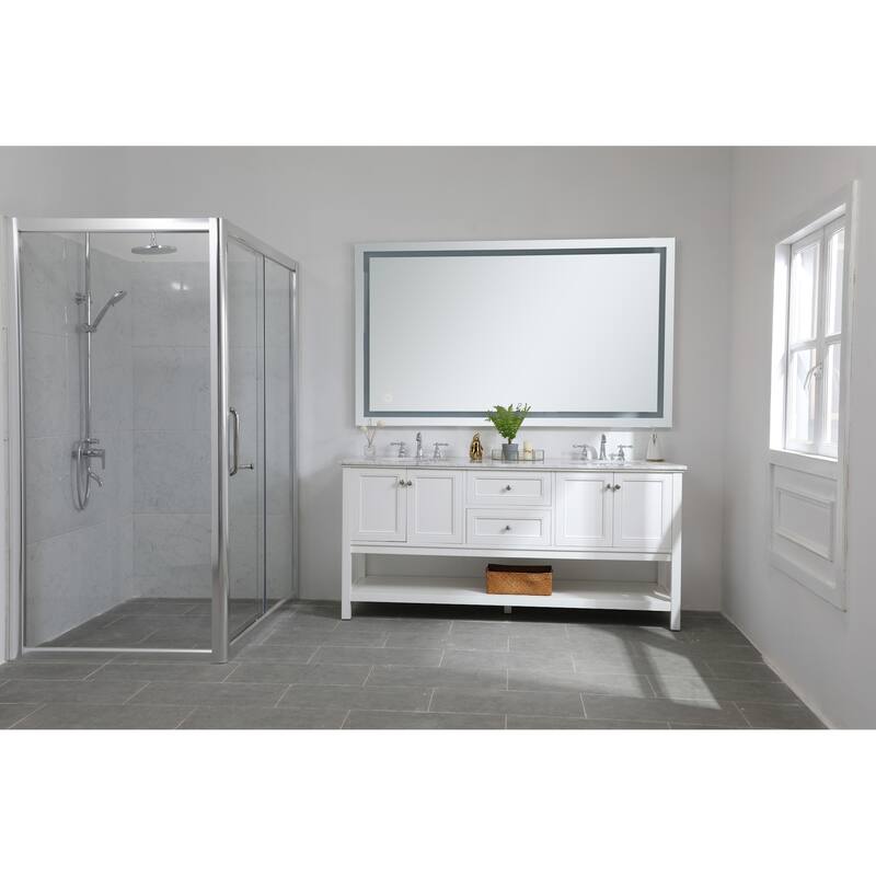 Elegant Lighting Helios 42" x 72" Rectangular Frameless Wall Mounted