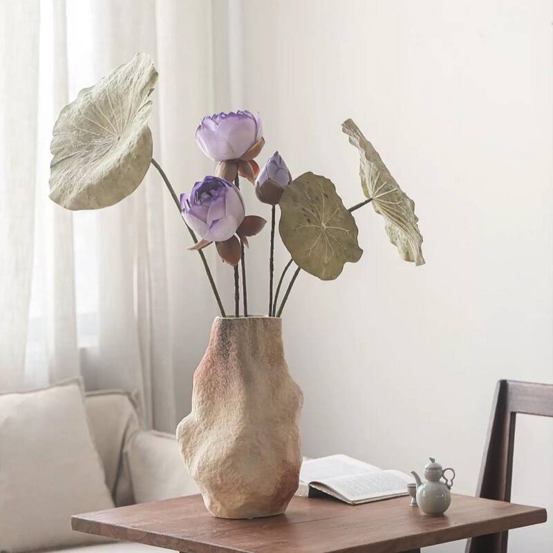 RusticReach Artificial Rustic Lotus Stem