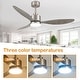 preview thumbnail 67 of 127, 52"/42" Black/Gold LED Ceiling Fan with Lights Remote(3-Blade)