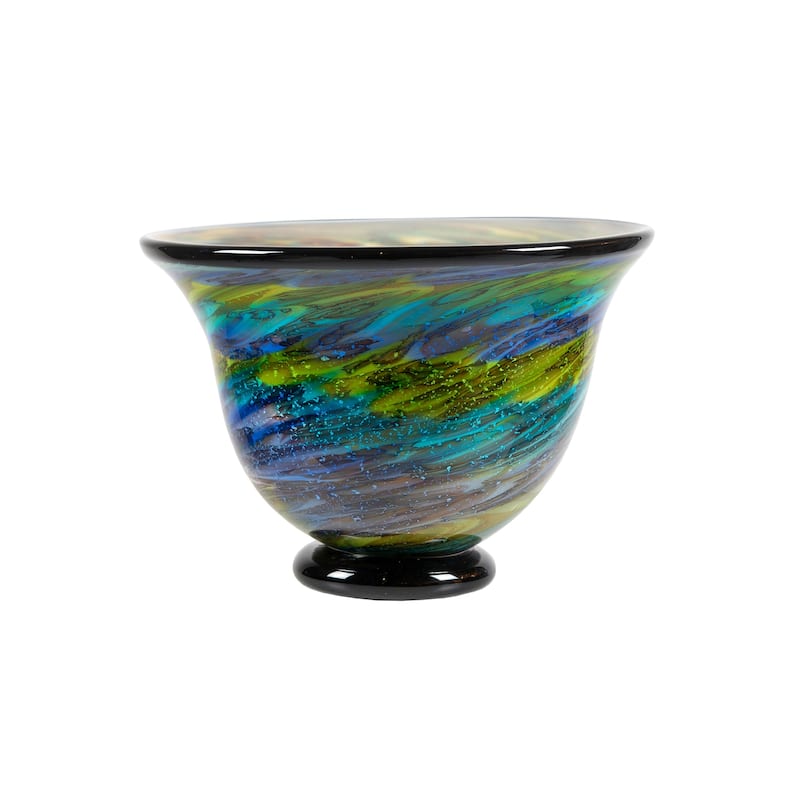 8.5IN Tall Under the Sea Art Glass Vase