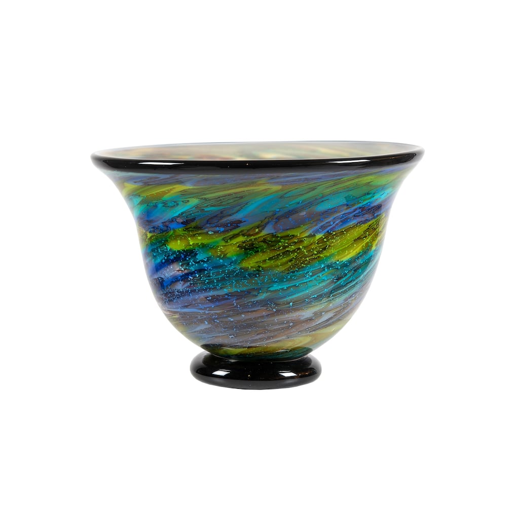 8.5IN Tall Under the Sea Art Glass Vase