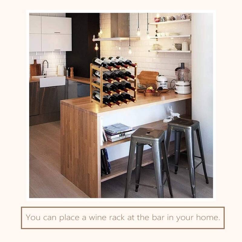 Sturdy and Durable Countertop Wine Storage Cabinet Shelf