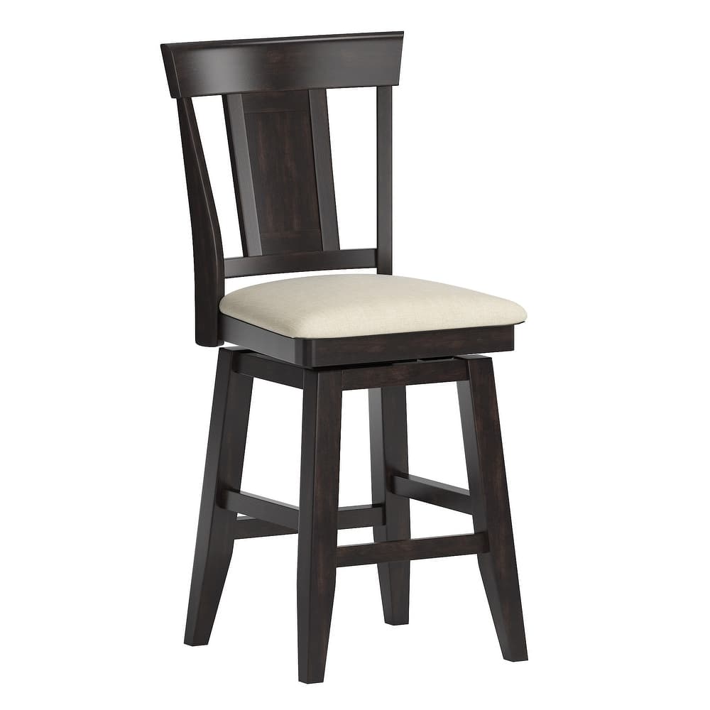 Eleanor Panel Back Wood Swivel Chair by iNSPIRE Q Classic