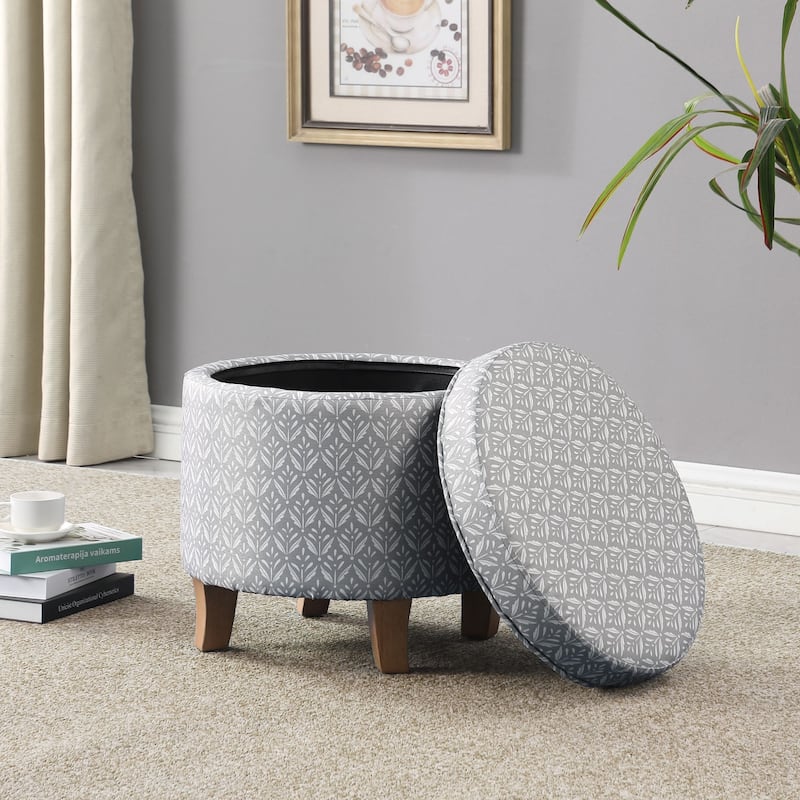 Carson Carrington Hnifsdalur Round Storage Ottoman