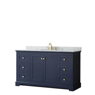 Wyndham Collection Avery 60" Free Standing Single Basin Vanity Set