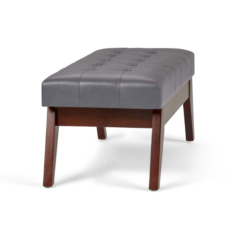 WYNDENHALL Tierney 40 inch Wide Mid Century Modern Rectangle Ottoman Bench