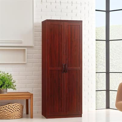 Freestanding Storage Cabinet with 2 Adjustable Shelves and Door - N/A