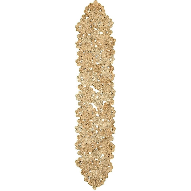 Sevita Jute Woven Table Runner, Natural, 1'4" x 6'8" - 1'4" x 6'8"