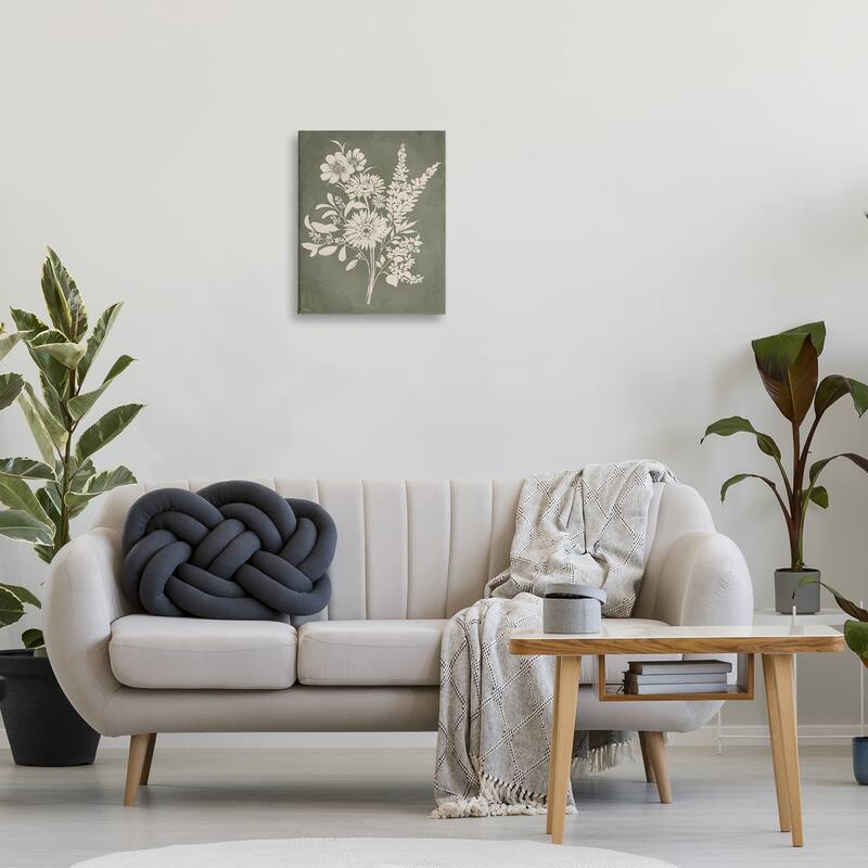 Stupell Bunches of Wildflower Herbs Canvas Wall Art Design By Cat Thurman Designs