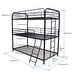 preview thumbnail 10 of 8, Twin over Twin over Twin Metal Triple Bunk Bed with Ladder
