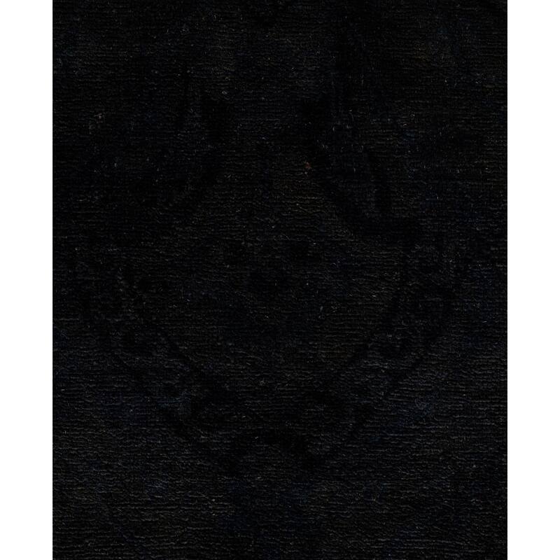 Overdyed One-of-a-Kind Hand-Knotted Area Rug - Black - 8' 3" x 9' 10"