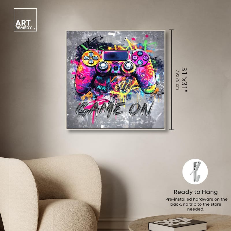 Game On Canvas by Art Remedy