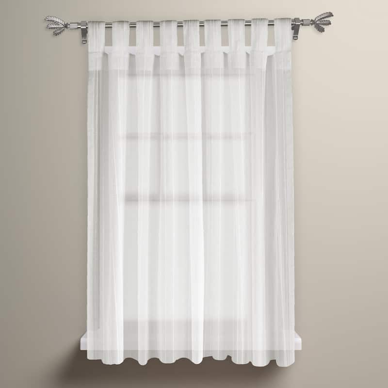 InStyleDesign Areca Adjustable Curtain Rod 7/16 inch - 18 to 28 inches - Satin Nickel