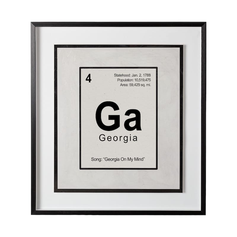 Breaking Georgia Framed Art Print