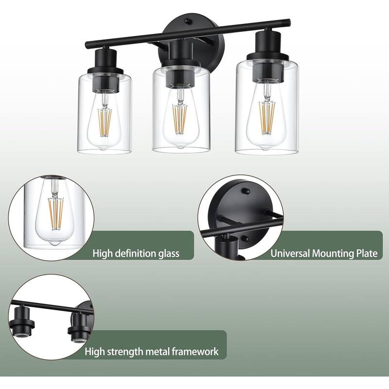 3-Light Bathroom Light Fixtures