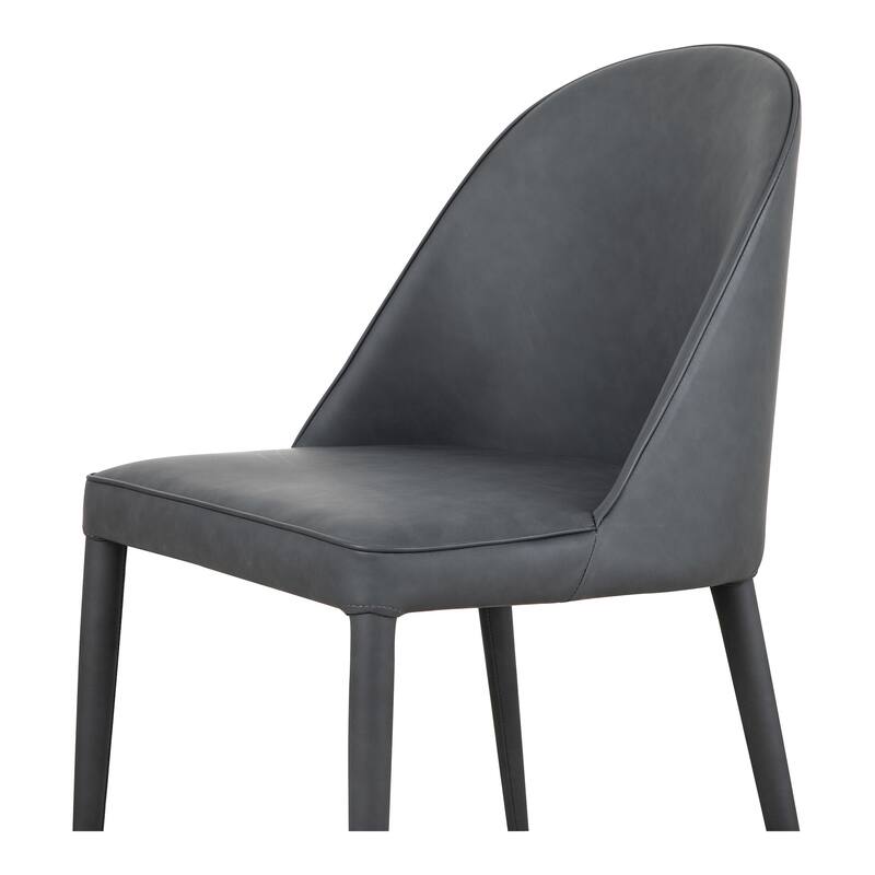 Aurelle Home Beau Modern Vegan Leather Parson Dining Chairs (Set of 2)
