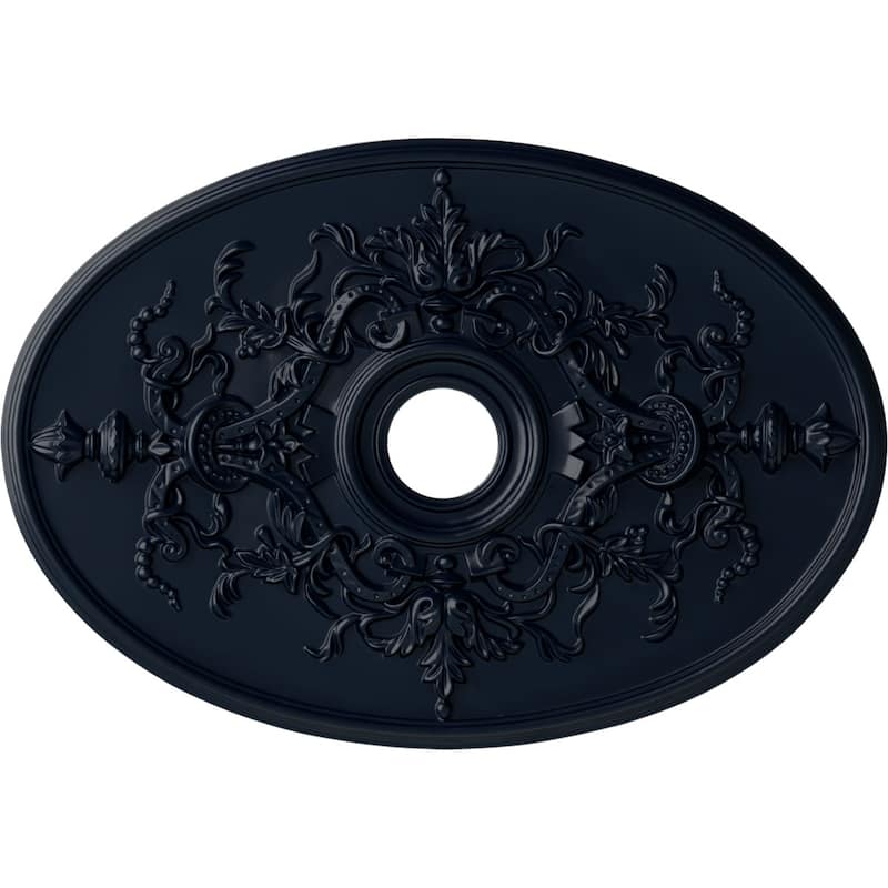 30 3/4"W x 21/14"H x 3 7/8"ID x 1 5/8"P Alexa Ceiling Medallion