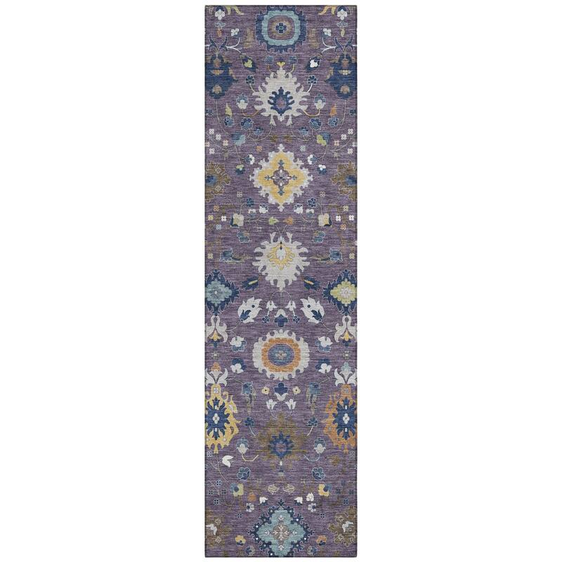 Machine Washable Indoor/ Outdoor Traditional Marci Chantille Rug