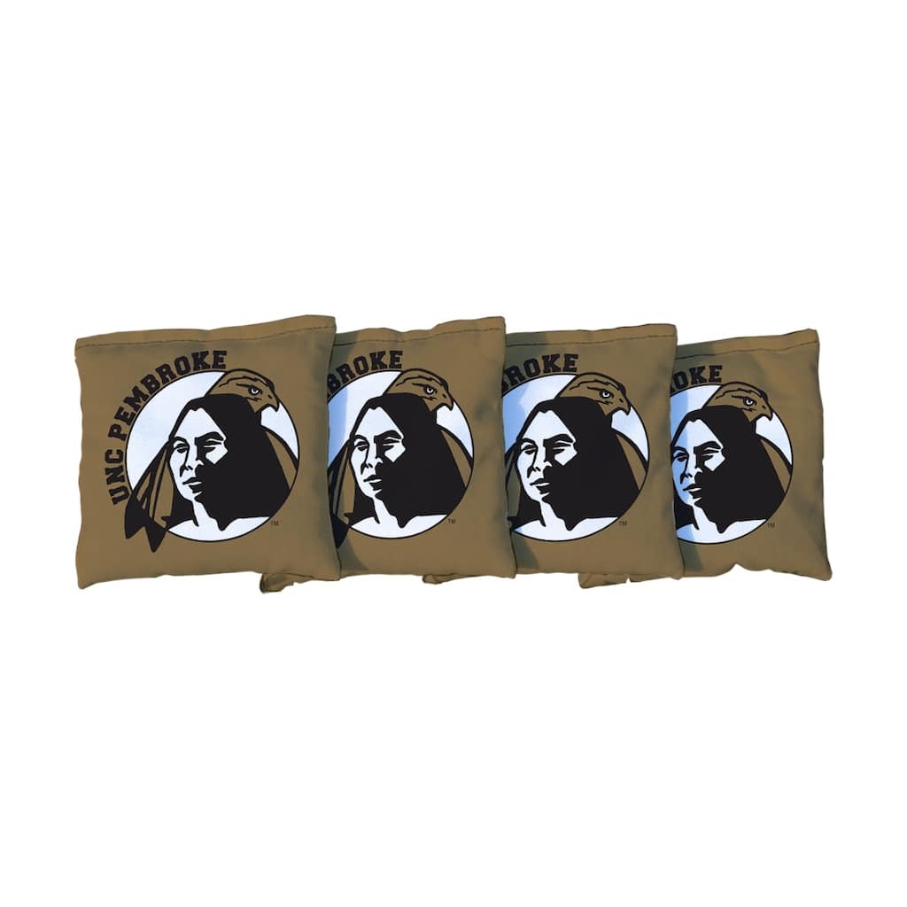 North Carolina Pembroke Braves Black Cornhole Bags