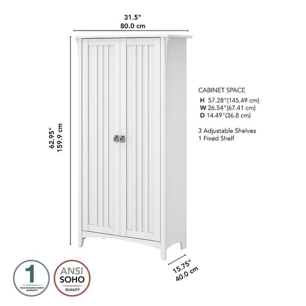 Shop The Gray Barn Lowbridge Kitchen Pantry Cabinet With Doors Overstock 29205568