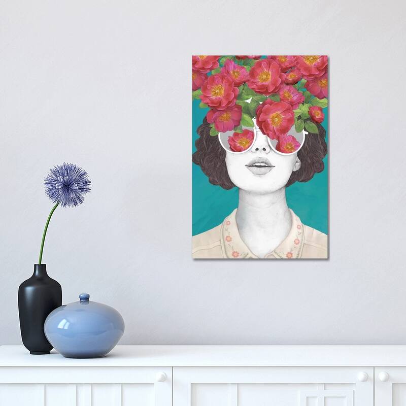 iCanvas "The Optimist Rose Tinted Glasses" by Laura Graves Canvas Print - 18x12x1.5