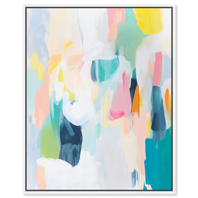 Layered Lush I Canvas by Art Remedy - 16" x 20" - White