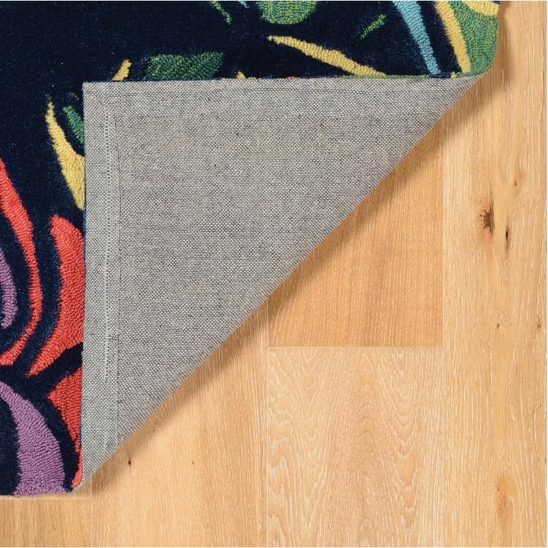 Trinity Pineapple Navy/Multi - 5' x 7'