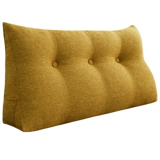 WOWMAX Backrest Bed Wedge Reading Pillow Daybed Headboard Orange - Bed ...