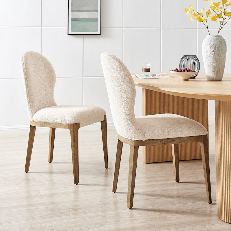 NPD Furniture Eldoris Dining Side Chair (Set of 2) - Palladian Beige/Fabric