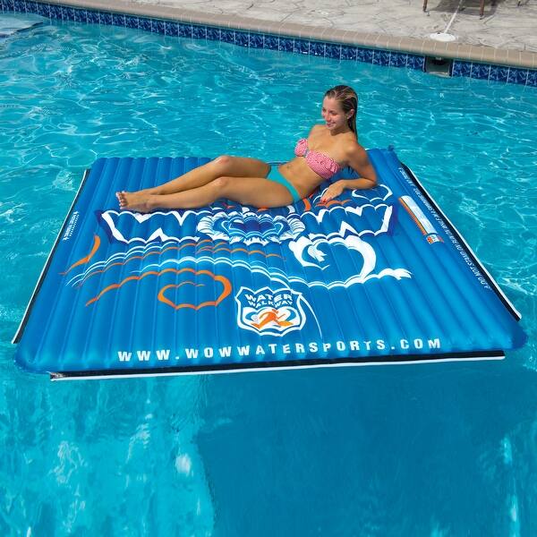 Shop Wow Sports Floating Water Mat For The Pool And Lake 6x6 Ft 14 2080 Overstock 20931163