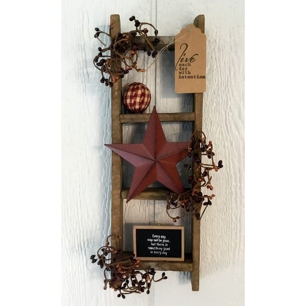 tobacco stick ladder Farmhouse Primative Small Decorative Tobacco Lath Ladder - On Sale - Bed  Bath & Beyond