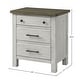 preview thumbnail 2 of 2, Timber Ridge 3-Drawer Wood Nightstand, Weathered Washed Sierra