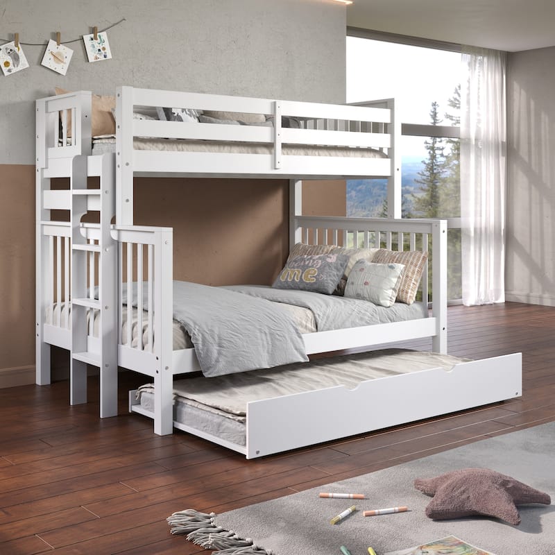 Taylor & Olive Trillium Twin over Full Bunk Bed Ladder, Twin Trundle