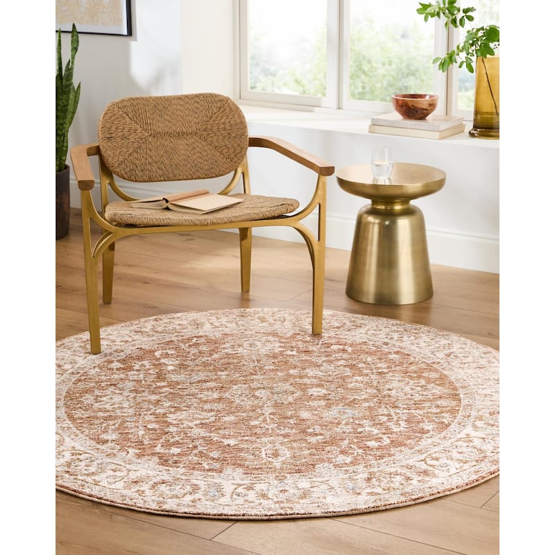 Livabliss Da Vinci Traditional Area Rug - Tan - 2'7" x 7'3"