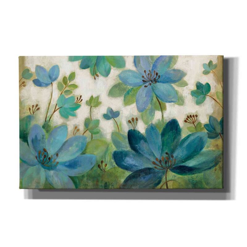 Epic Graffiti 'Peacock Bloom' by Silvia Vassileva, Canvas Wall Art - 40x26