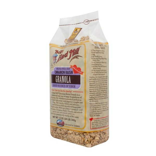 Bob's Red Mill Cinnamon Raisin Granola - 12 oz - Case of 4