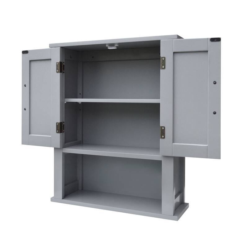 Teamson Home Mercer Wooden Two-Door Removable Wall Cabinet