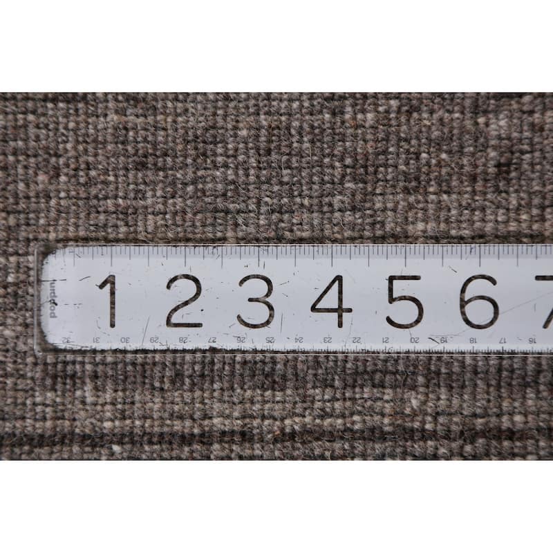 Hand Knotted Oriental 100% Wool Carpet Tribal Tribal Greys & Charcoal Gabbeh Area Rug - 9' 8'' X 7' 11''