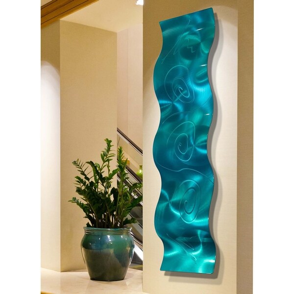 Statements2000 3D Metal Wall Art Accent Wave Sculpture