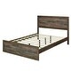 preview thumbnail 5 of 8, Natural Pineood Queen Size Platform Bed with 10 Wooden Slats Support, No Box Spring Needed