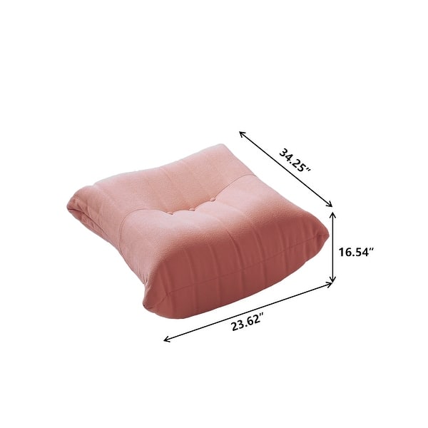dimension image slide 0 of 12, Teddy Fabric Lazy Sofa Sets for Bedroom Living Room,Comfortable Bean Bag Chair Floor Couch