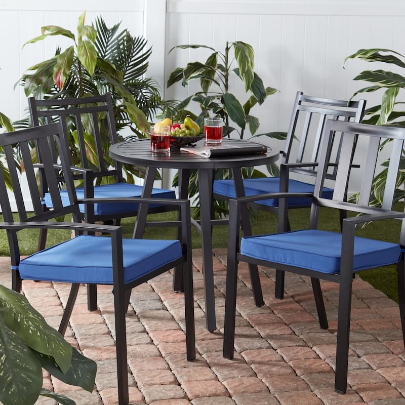 Greendale Home Fashions 18-Inch Square Outdoor Chair Pad (4-Pack)