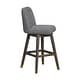 preview thumbnail 39 of 176, Amalie Upholstered Bar Stool, Swivel Counter Height Stool with Solid Wood Frame