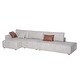 preview thumbnail 5 of 10, 145'' Leath-Aire Sofa Modern Sectional Sofa for Living Room