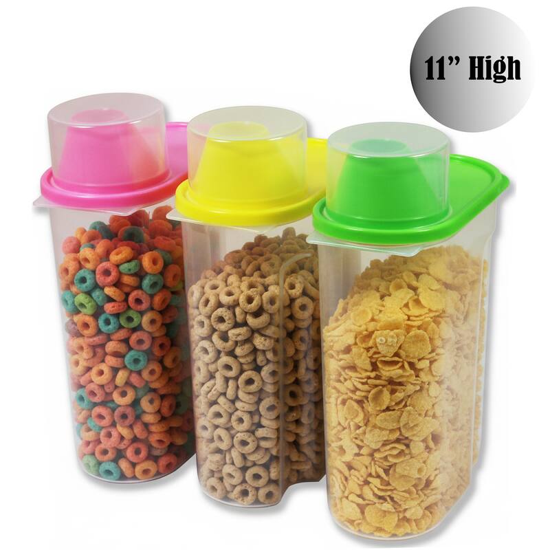 BPA-Free Food Storage Containers with Lid - Perfect for Storing Flour, Sugar, Grains, Rice, Cereals, and Baking Supplies - LARGE