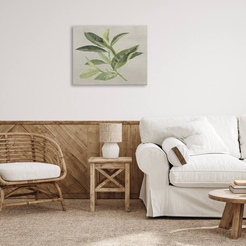 Stupell Green Tea Plant Leaf Canvas Wall Art Design By Lanie Loreth