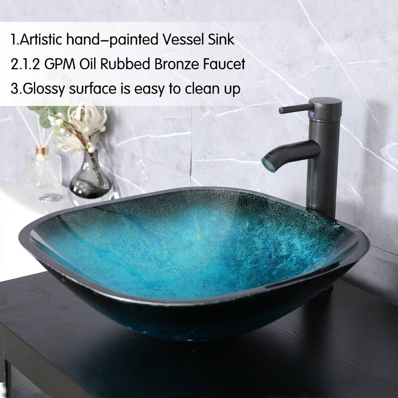 24" Bathroom Vanity with Sink Set Storage Cabinet Combo